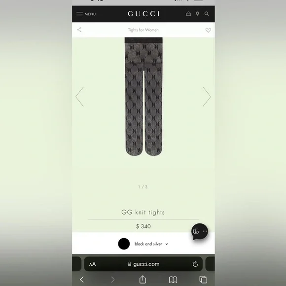 GG knit tights